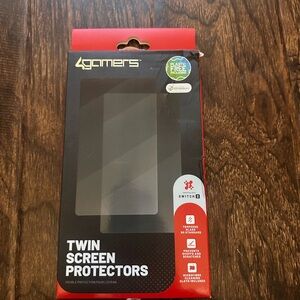 4Gamers Glass Screen Protector & Cleaning Cloth Compatible with Nintendo Switch